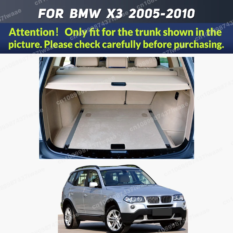 Auto Full Coverage Trunk Mat For BMW X3 E83 2005-2010 09 08 07 06 Car Boot Cover Pad Cargo Liner Interior Protector Accessories