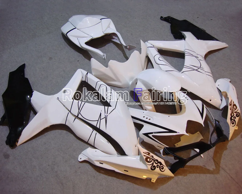 For Suzuki K8 GSXR600 GSXR750 GSX-R600/750 2008 2009 2010 Aftermarket ABS Fairing Kit (Injection molding)