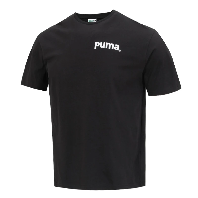 

Мужская летняя повседневная футболка Puma Steam с рисунком, дышащая свободная футболка из чистого хлопка с круглым вырезом и короткими рукавами, 622536-01