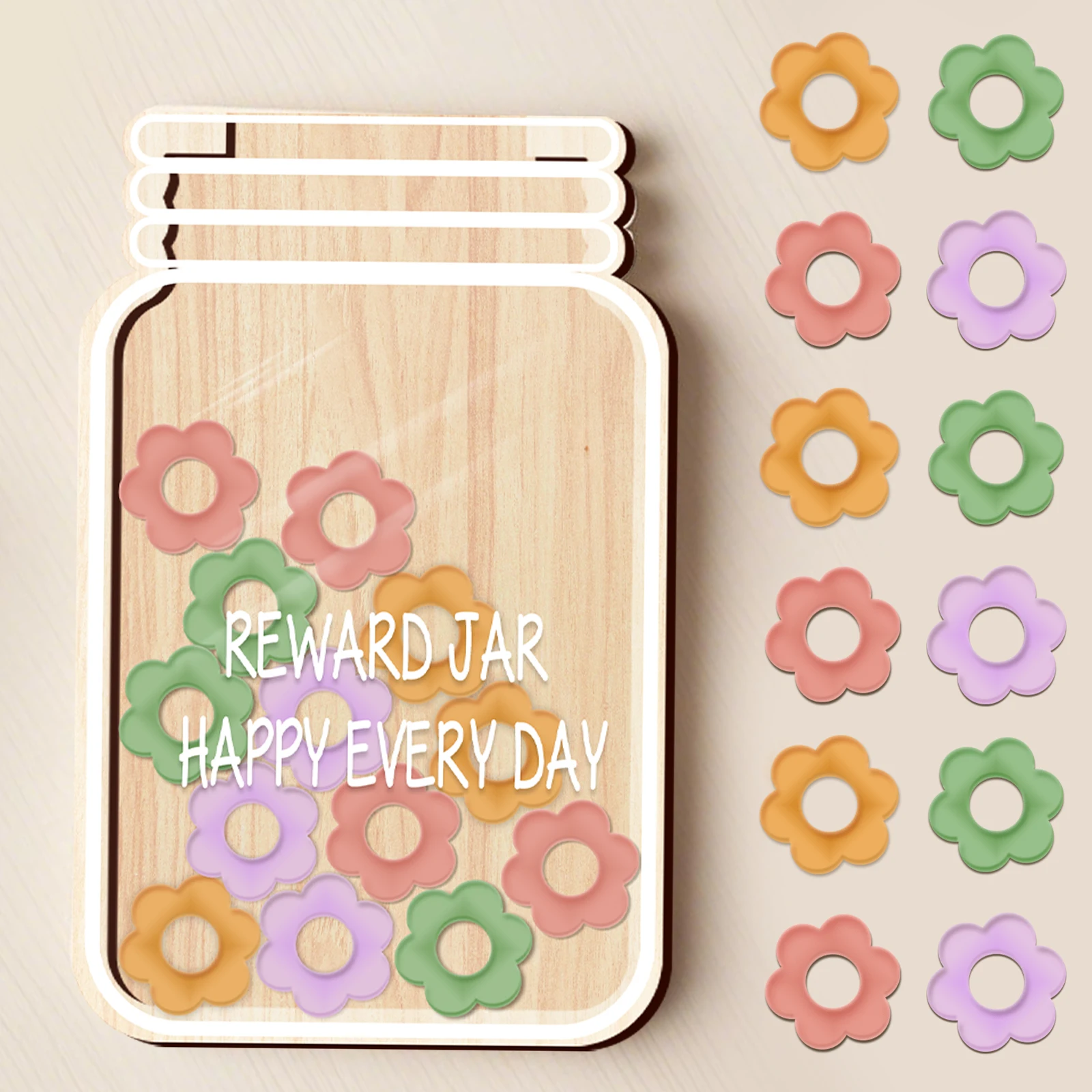 

Деревянная банка-награда для проверки детского потенциала: портативная мотивационная игрушка для поощрения хороших привычек и профилактики детей