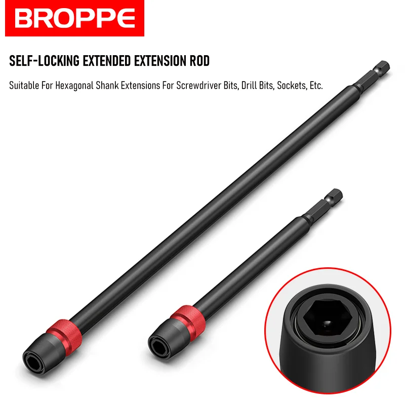 150/300mm Multiple Sizes 1/4 Inch Hex Quick Release Electric Drill Connecting Screwdriver Extension Bit Holder Rod Hand Tools