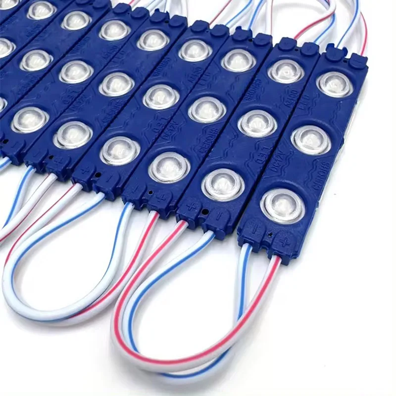 20pcs IP65 Waterproof 3D 3 LED Injection Module AD Lightbox Sign 1.5w 3000k 4000k 4500k 6000k 12000k Red Green Blue Yellow Pink