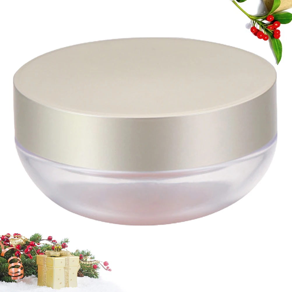 

Elastic Mesh Loose Powder Box Compact Case for Travel Durable Plastic No Leakage Makeup Container Portable Powder