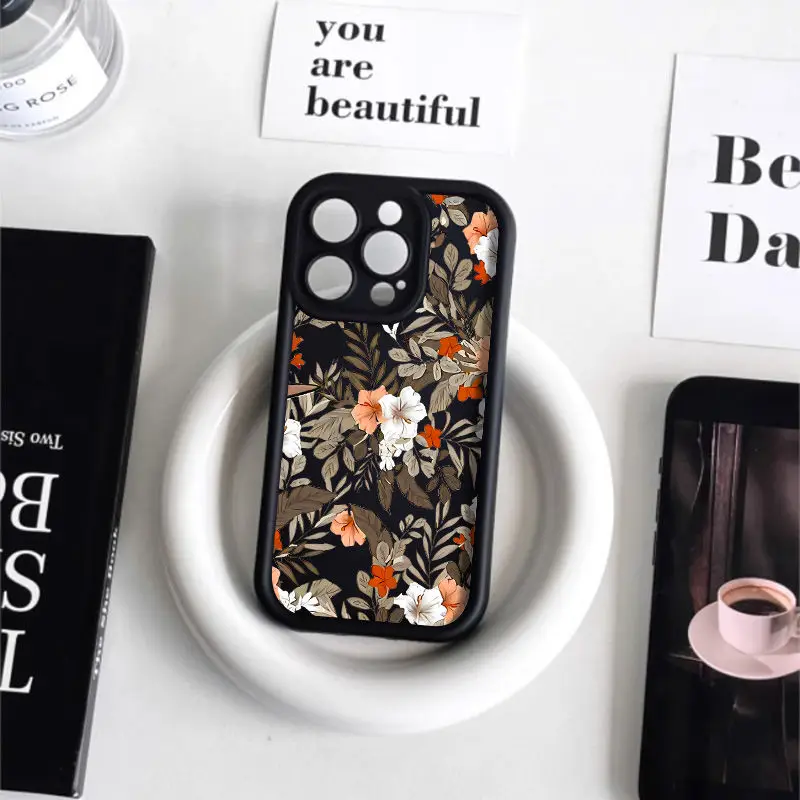 Flower Phone Case for Xiaomi Redmi Note 11 10 12 13 Pro Plus 5G 12S 10S 11S Redmi 10C 12C 13C 4G Oft Silicone Shockproof Cover