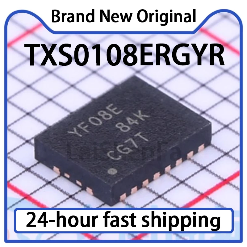 10PCS TXS0108ERGYR Package VQFN-20 60Mbps 8-bit Bidirectional Level Converter Original in Stock