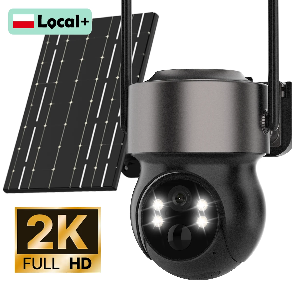 Caméra IP solaire WiFi extérieure sans fil, batterie intégrée, caméra PTZ, Vision nocturne, alerte en temps réel, vidéo, surveillance de sécurité, iCsee