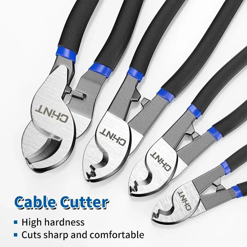 Insulated Cable Cutter Wire Stripper Electrician Shears Pliers Scissors Cutting Tools Manual 6/8/10 Inch Stranding Pliers