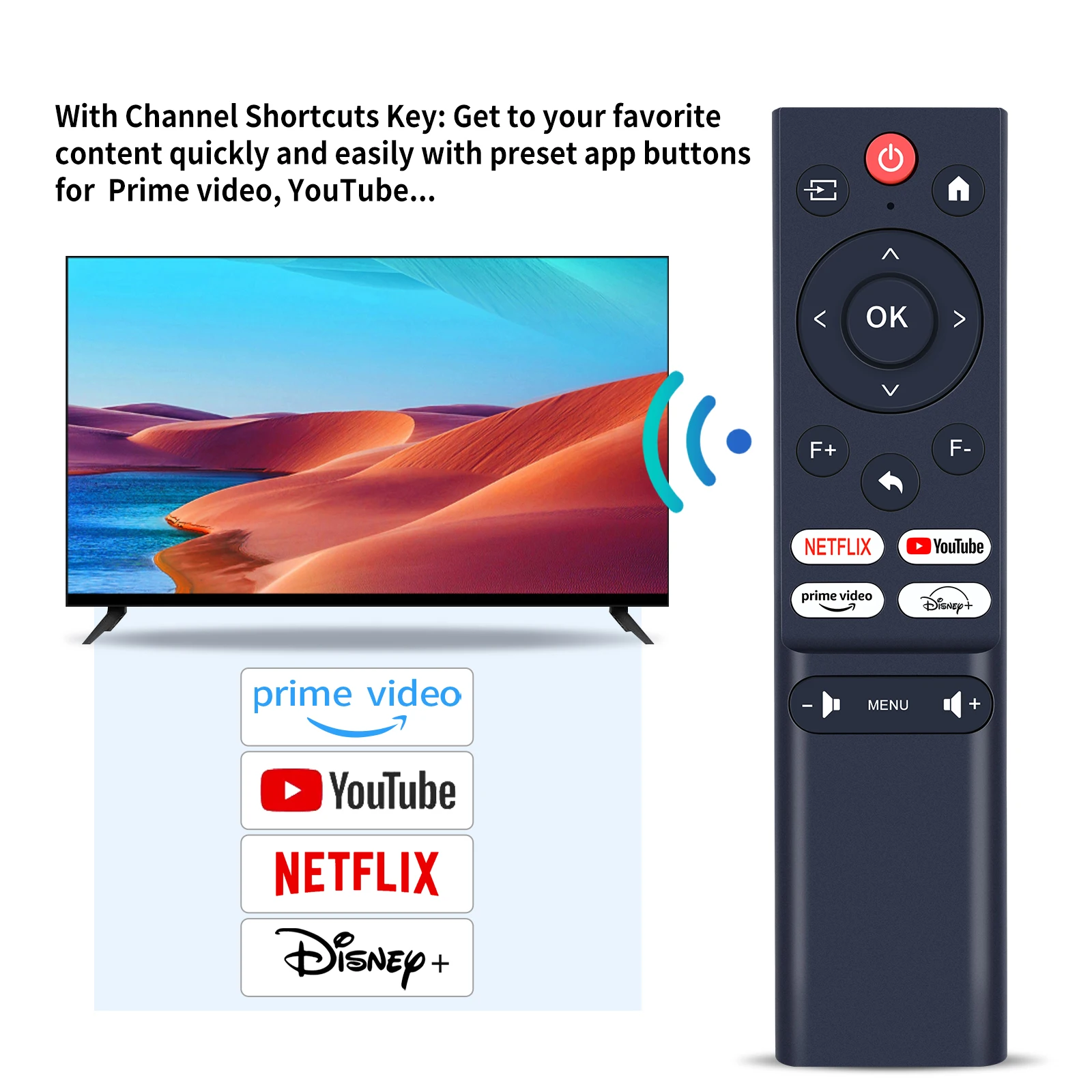 Kendali Jarak Jauh Baru untuk ZDSSY & Salange ‎ Proyektor Mini 4K Asli P92MAX 1080P