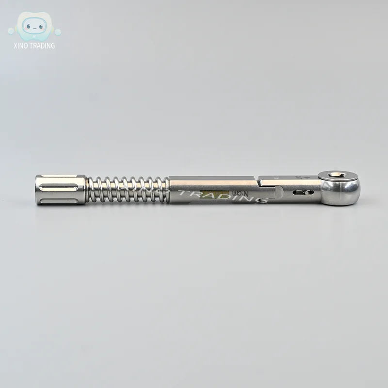 Llave dinamométrica Universal para restauración de implantes dentales, precio de fábrica, diseño de trinquete de 10-50 Ncm para restauración de implantes