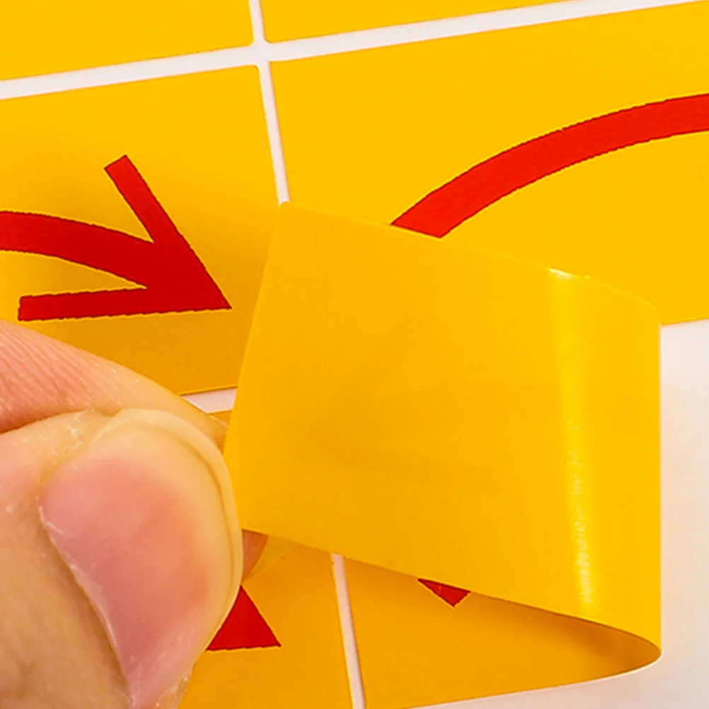 40pcs Clockwise Arrow Indicator Strong Adhesive Waterproof Directional Sign For Factory Warehouse Traffic Safety Floor Marking