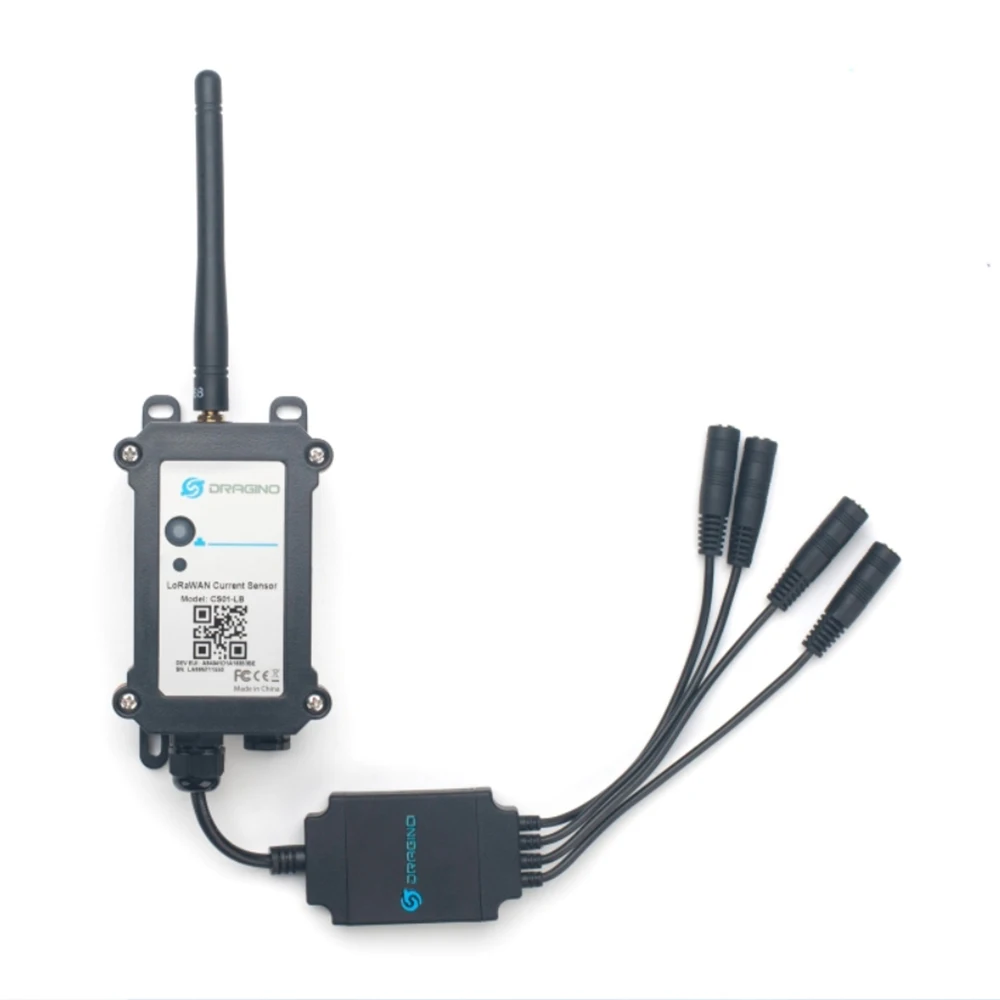 

LoRaWAN 4 Channels Current Sensor Converter CS01-LB Dragino ,Current Alarm,Support various current sensor Ratio,For Car charging