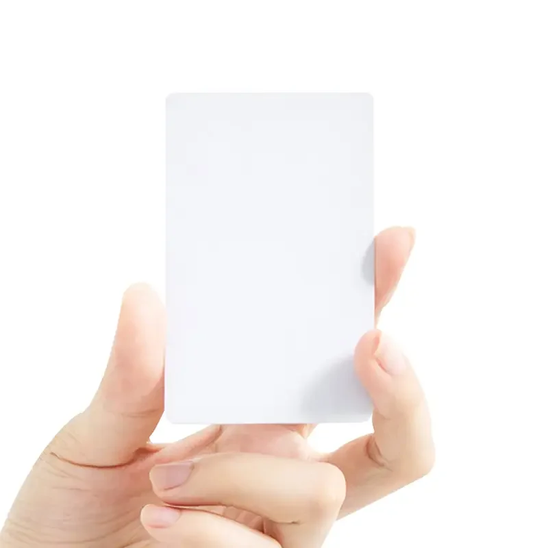 custom 10 White PVC NFC Cards, 13.56MHz, 504 bytes: perfect for business & social recognition