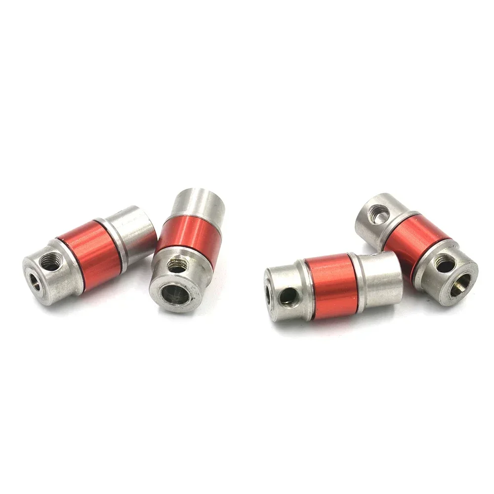 Stainless Steel Coupler For Motor Gas Oil Boat Coupling RC Fuel RC Ship Connection Couplings 3.18-4mm/ 4-4mm/ 4- 5mm