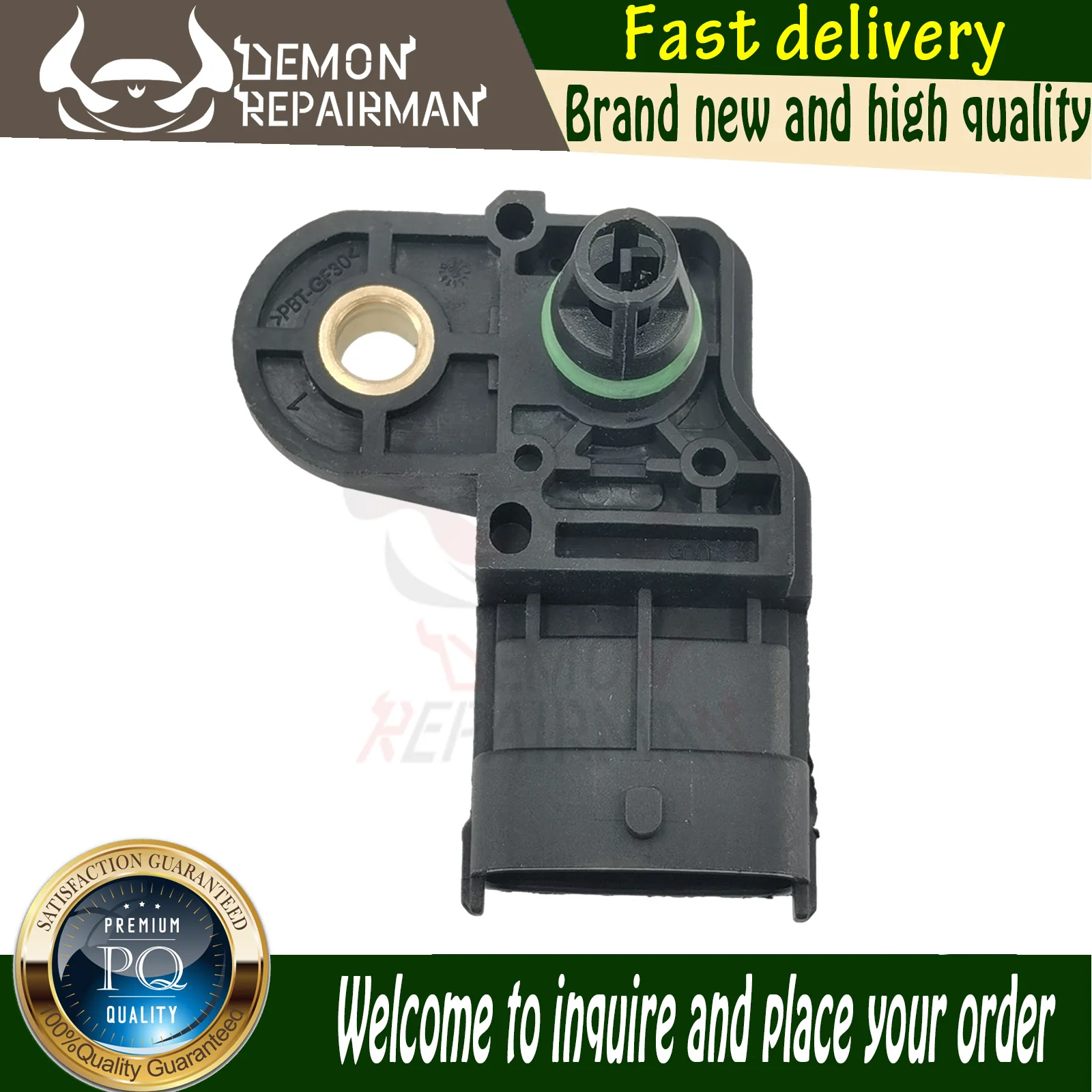 

F01R00E008 Intake Manifold Air Pressure Sensor Compatible with CITROËN C4 FIAT STILO FORD ESCAPE 1.6L 0261230099 1904-559541