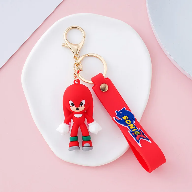 Supersonic Sonik Keychain Cartoon Characters Free Shipping Creative Gifts Action Figure Car Key Chain DIY Jewelry