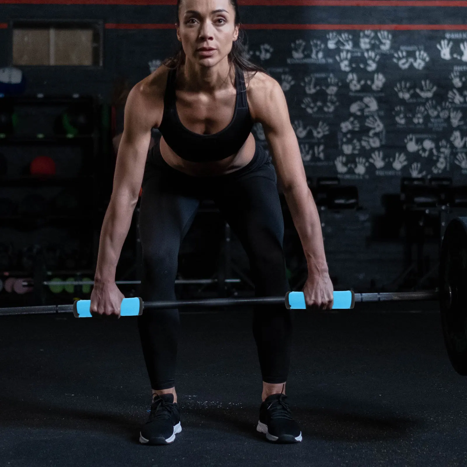 2 szt. Antypoślizgowe nakładki na sztangę, odłączane, do drążków do podciągania, hantli, sztang, do ćwiczeń hip thrust, ochrona, akcesoria do siłowni