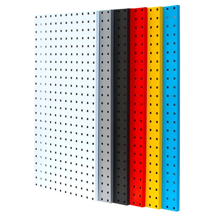 Hot selling europe style square hole tool display metal pegboard