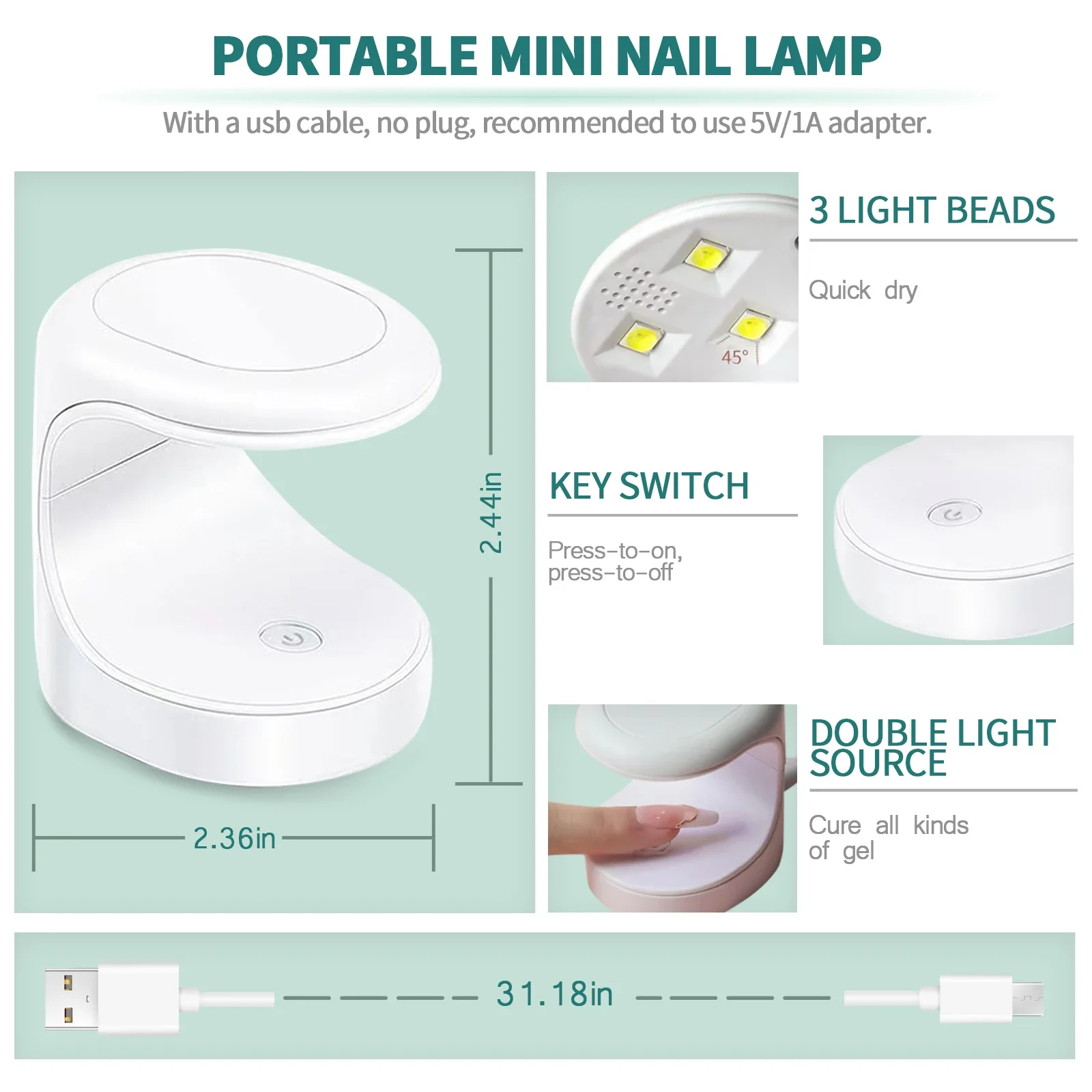 مجموعة أظافر NAILPOP مع مصباح LED بالأشعة فوق البنفسجية لتمديد الأظافر نصائح الأظافر مع مجموعة أدوات أظافر جل ناعمة للغراء للمبتدئين منتجات مانيكير