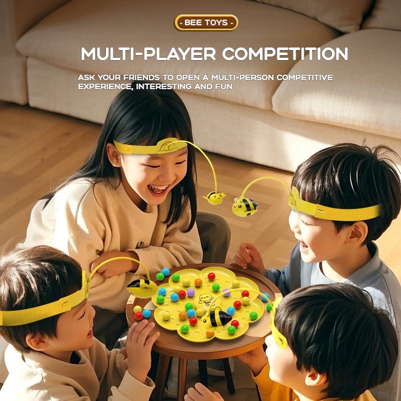 Little Bumblebee Multifunctional Board Game Puzzle Fishing Toys Interactive Educational Toys For Kids Christmas Gift Family Game