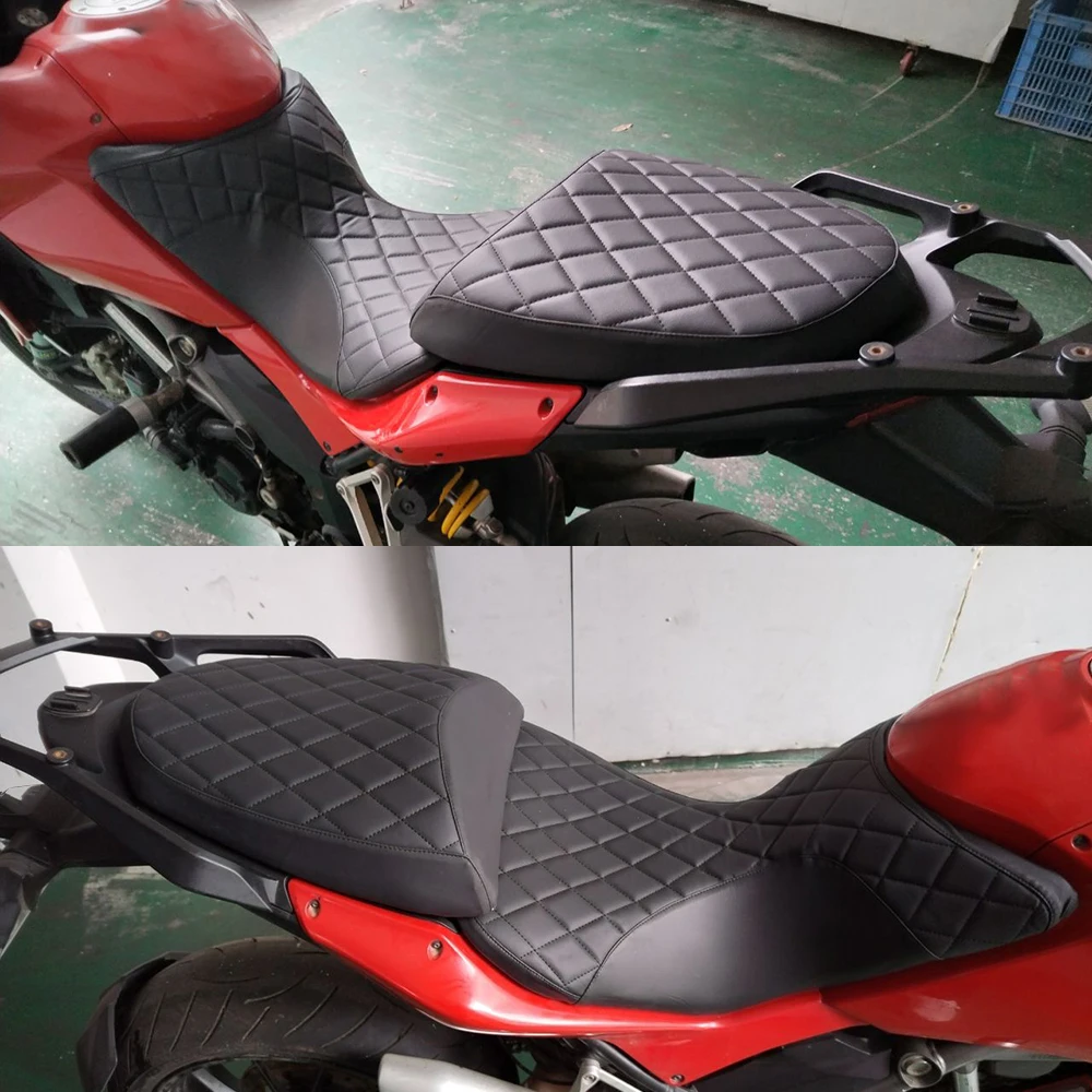 Leather Seat Cover Protector Seat Cushion Cover For Ducati Multistrada 1200 S 1200S Multi MTS 1200 1200S MTS1200 Accessories