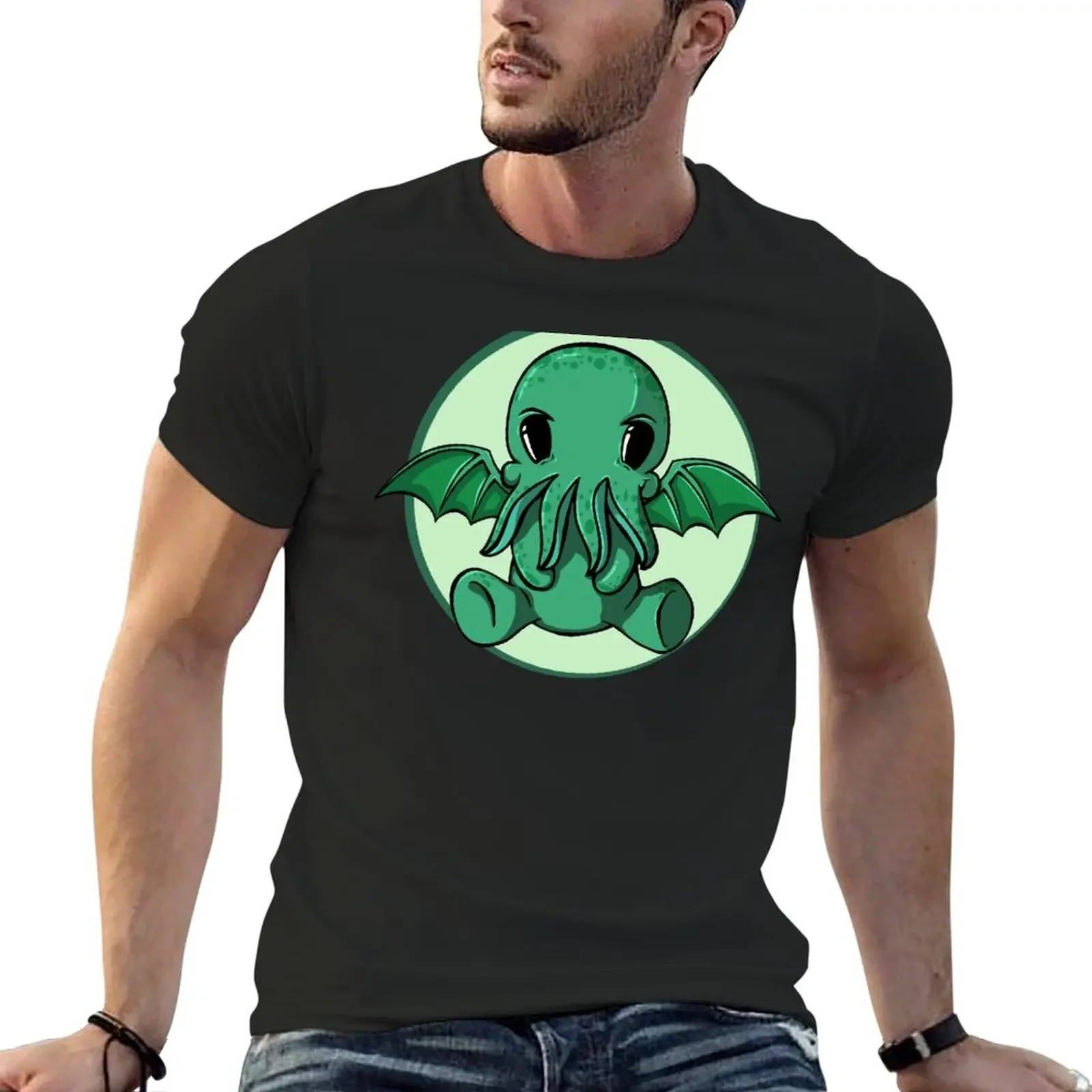 Cthulhu smirk T-Shirt sublime anime t shirts blanks vintage t shirts men workout shirt