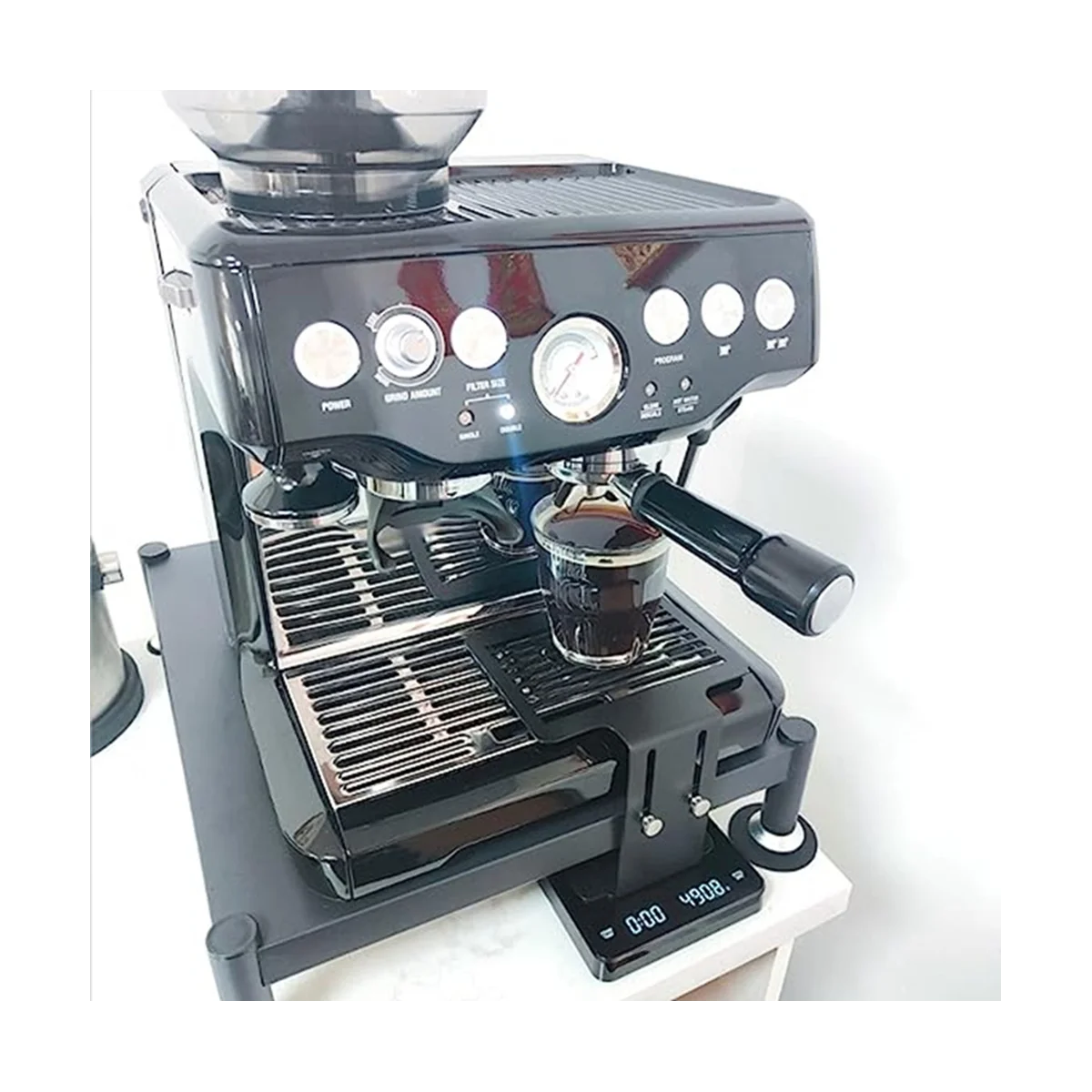 مقياس القهوة، رف وزن القهوة، رف الوزن الإلكتروني، استخلاص القهوة الخاص، رف القهوة القابل للتعديل، B