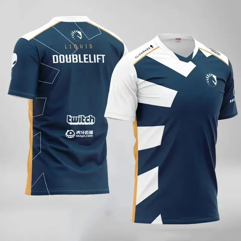 2023 Team Liquid Tactical Player Jersey Uniform Fans Game LOL CSGO DOTA2 T-shirt Men Women Custom ID T Shirt Summer Short Sleeve