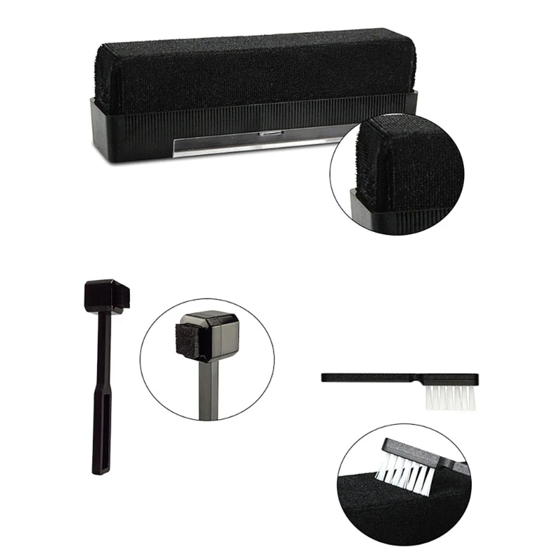 Bộ dụng cụ làm sạch bản ghi Vinyl tiện lợi Phụ kiện làm sạch bàn chải bụi