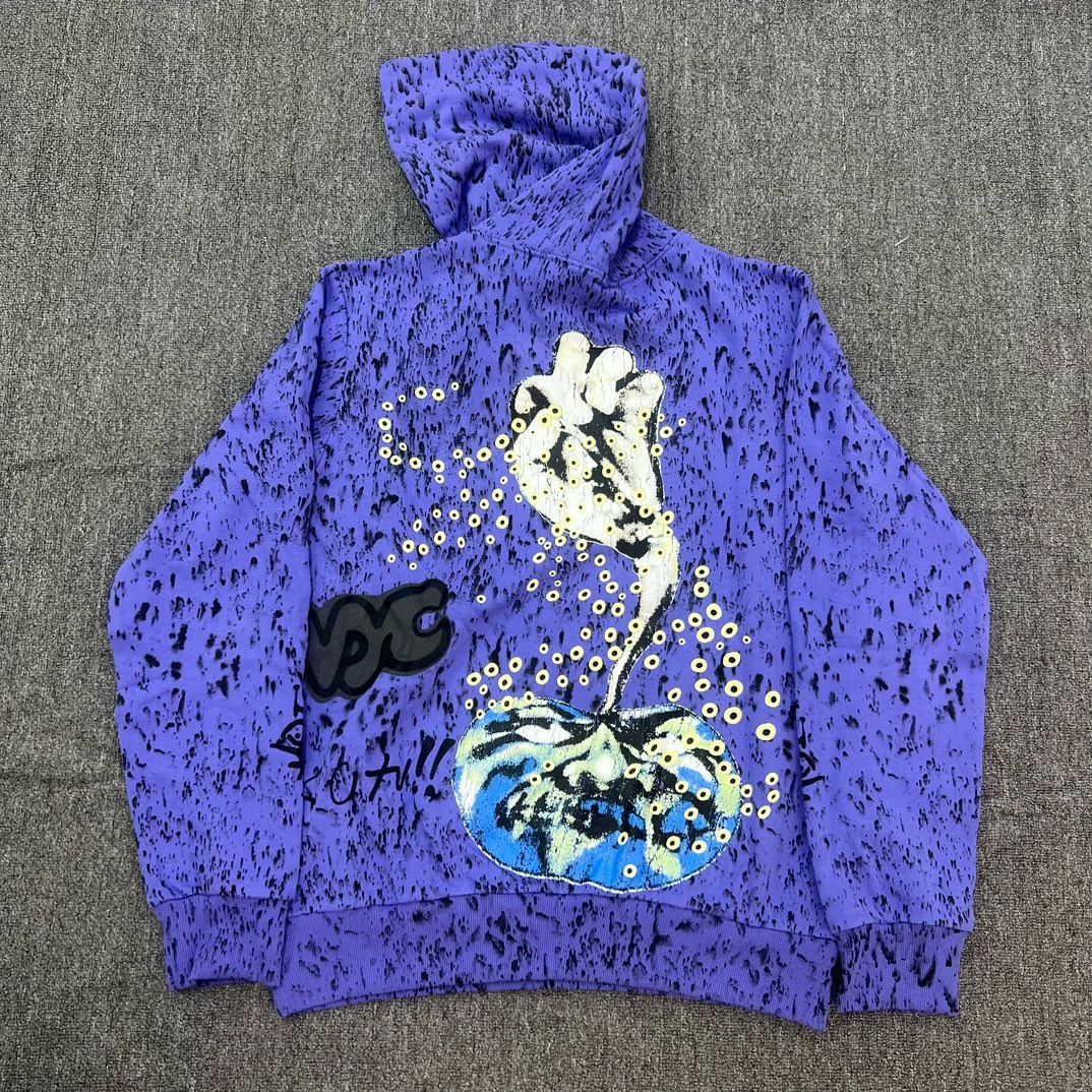 

Светящаяся толстовка с капюшоном свободного кроя Faion Urban Sle весна осень зима тонкий геометрический узор без молнии