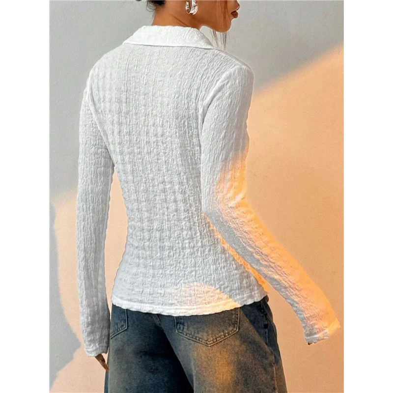 

AG-Women's Long Sleeve Shirts Bell Sleeve Button Down Casual Blouse Business Casual Office Outfit