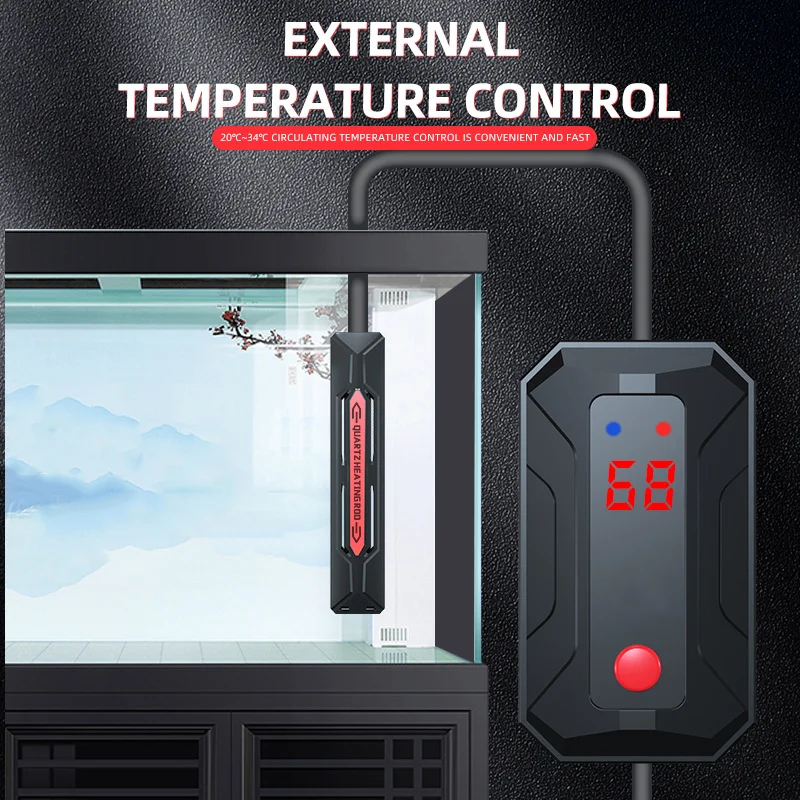 

Fish Tank Heating Rod Rapid Thermal Automatic Temperature Heater Aquarium Thermostat Overheat Protection Heater with Controller