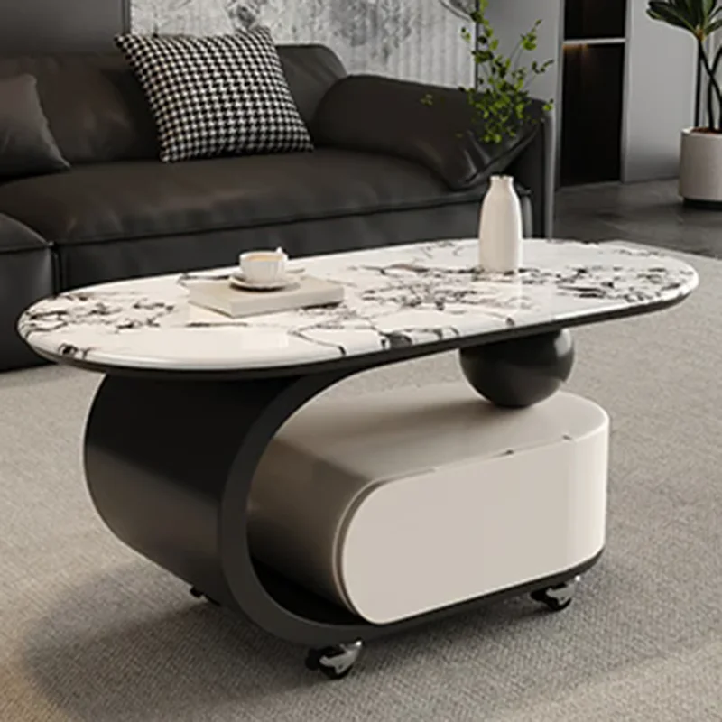 

Storage Modern Coffee Table Designer Living Room Aesthetic Unique Home Coffee Table Space Saving Couchtisch Trendy Furniture