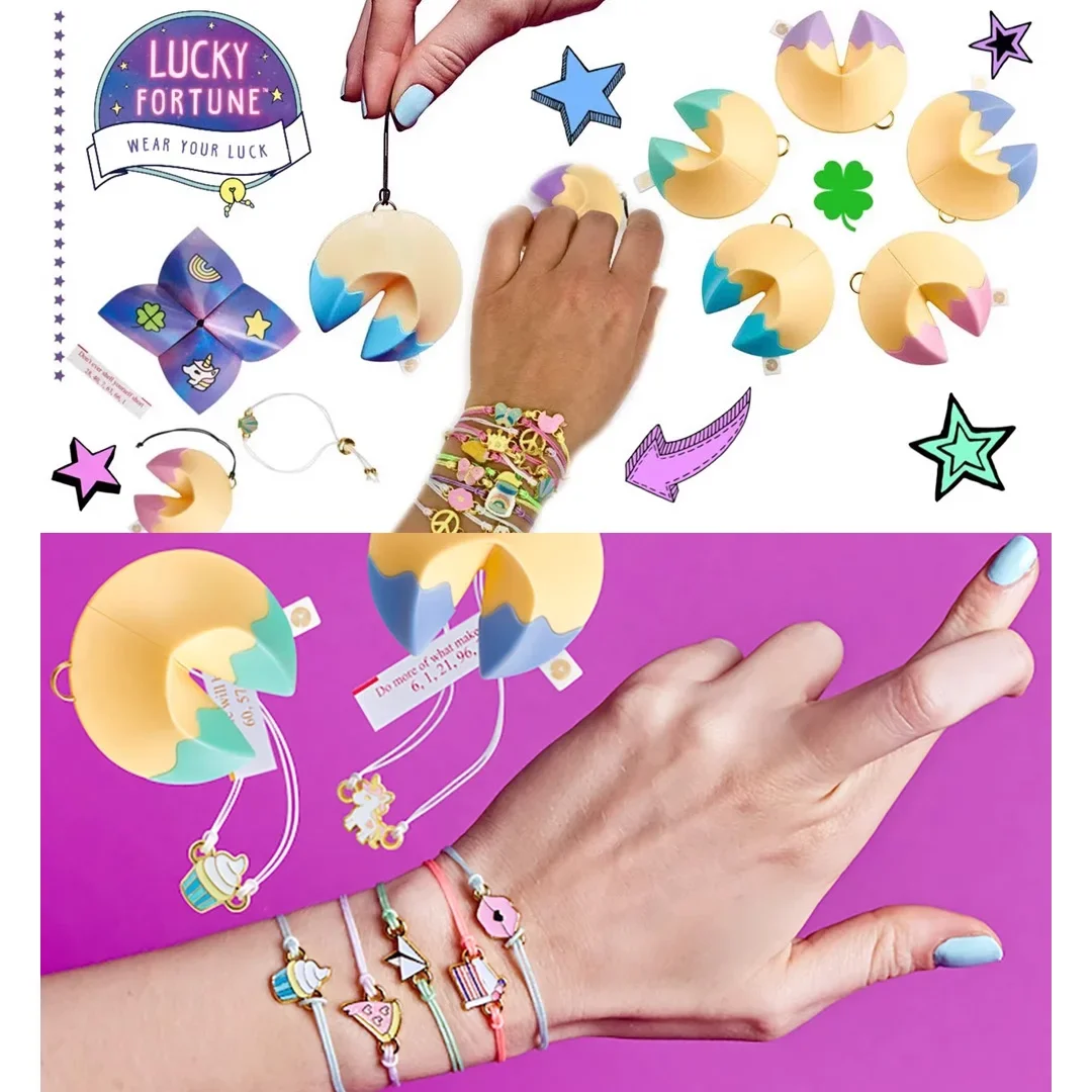 

Lucky Fortune BFF Series Браслеты из сплава Wear Your Luck Cookie Mystery Pack Mystery Box Surprising Girls Toy Детские подарки на день рождения