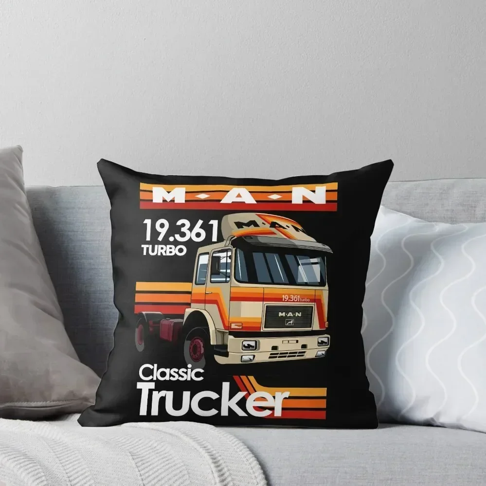 Man Classic Truck by petrothings Throw Pillow autumn decoration pillow cover christmas Cushion Child pillow