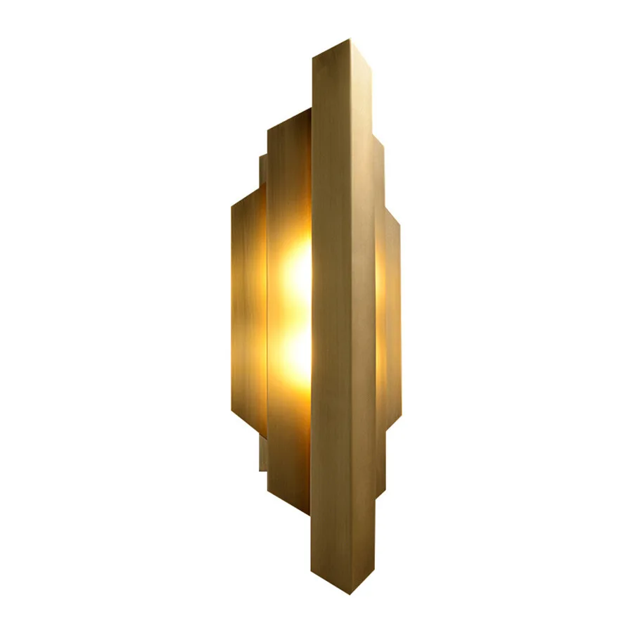 Lime postmoderne Luxus-Wandleuchte aus Messing