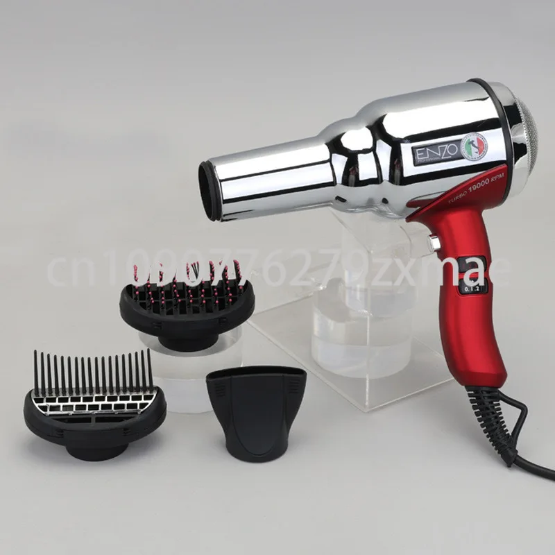 ENZO 220V Professional 19000RPM High Speed Hair Dryer 2000W High Power Household Salon/Barber Stainless Steel Iron Negative Ions