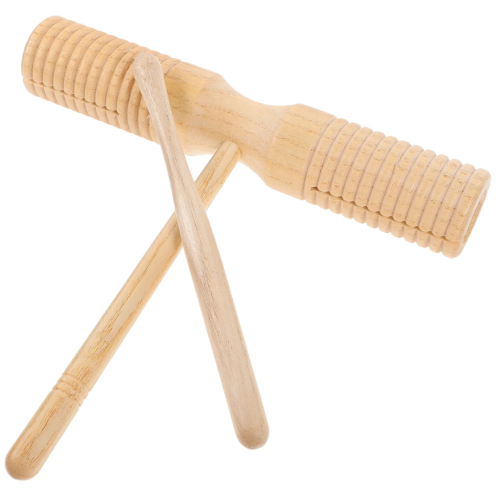 

1Set Wooden Guiro Instrument Stylish Design Durable Construction Music Stage Performance Kindergarten Beginner