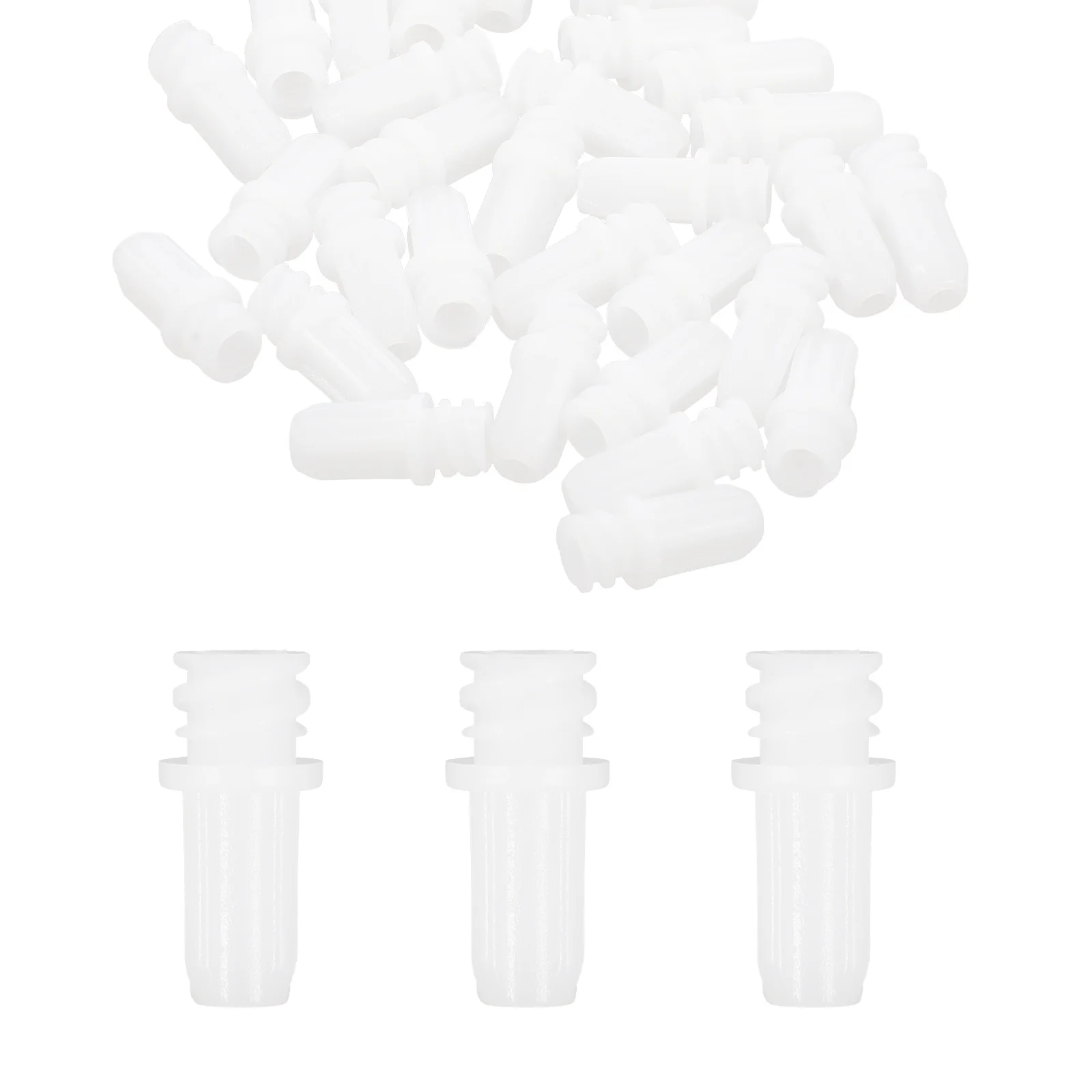 

30Pcs Injector Tip Caps Plastic High-Durability Sealing Covers Anti-Leak Needle Covers Luer Lock Caps Luer Lock Connectors