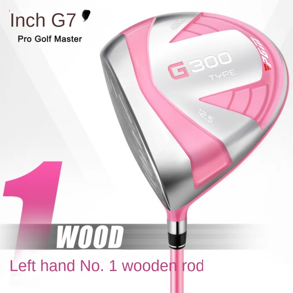 PGM-palo de Golf para mujer, palo de madera de gran volumen N ° 1, cabeza de aleación de titanio, eje de carbono de grado L, G300, Rosa