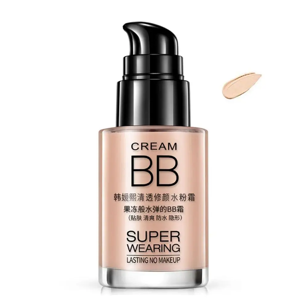 BB Cream Brighten Even Skin Tone Liquid Foundation Base Cover Makeup Concel Pores Concealer Moisturizing Blemishes Hydratin P5G1