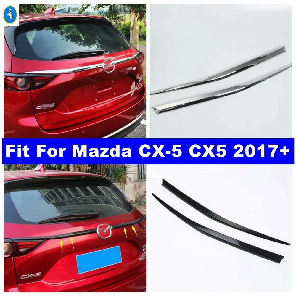 

Car Tailgate Rear Door Trunk Lid Hatch Panel Cover Trim Decoration For Mazda CX-5 CX5 2017 - 2022 Chrome Exterior Accessories