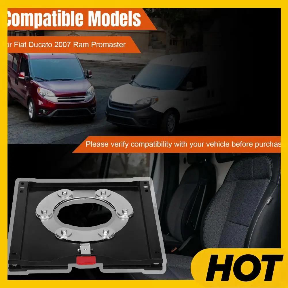 Asientos para Automóvil Fiat Ducato 2007 Ram Promaster, Chasis Giratorio de 360 Grados, Resistente a la Corrosión, para Renovación/Reparación/Mantenimiento de Automóviles