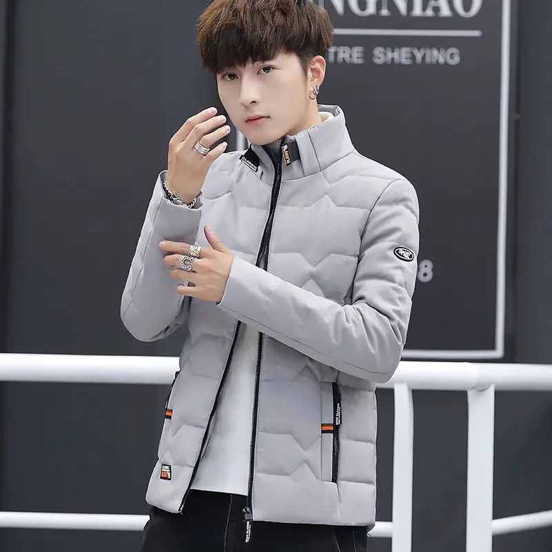 Padding Short Men\'s Down Jacket Aesthetic Parkas Harajuku Fashion Male Padded Coats Heavy Outdoor Clothing Novelties Cold Korea