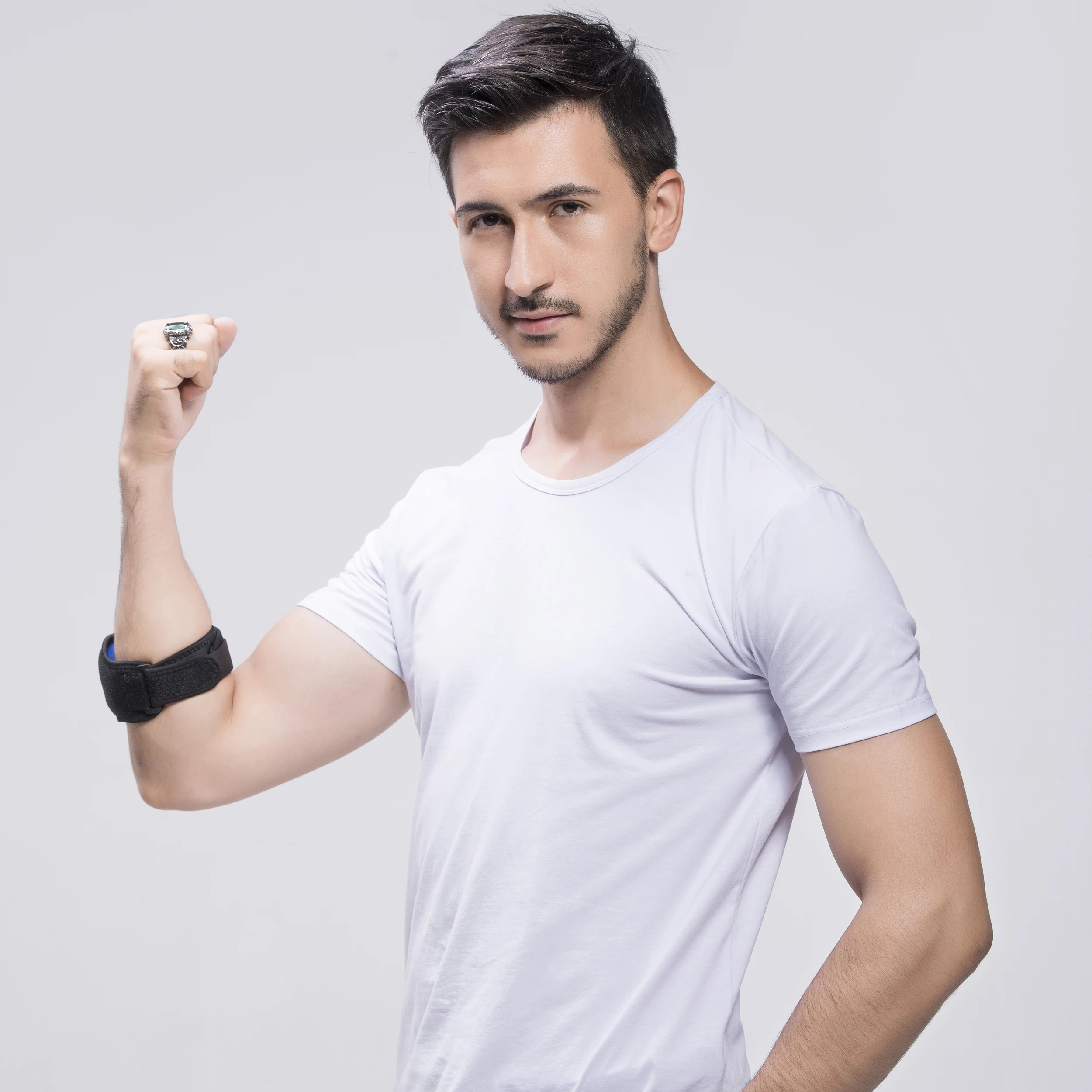 Elbow Brace for Tennis Golfer Badminton Sports Protection Adjustable Arm Band Compression Pad Tendonitis Pain Relief Men Women
