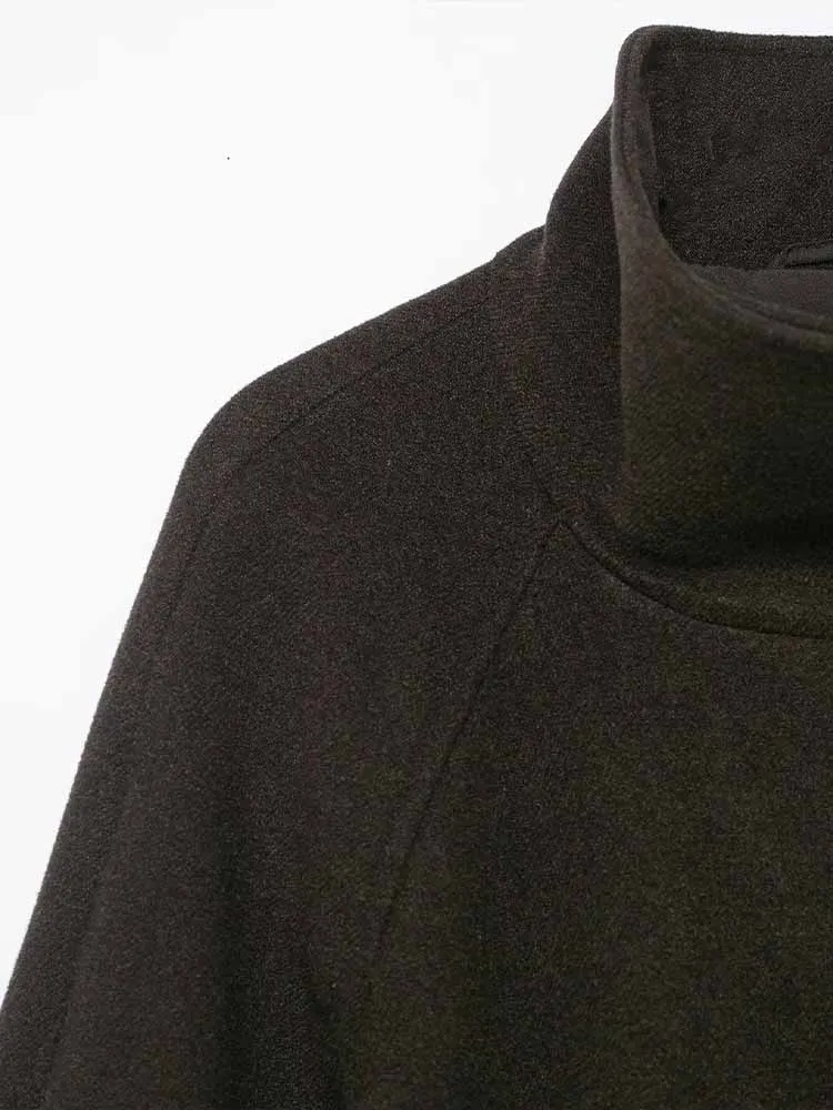 European and American style winter new arrivals fashionable and simple women's clothing, versatile soft stand collar belted coat