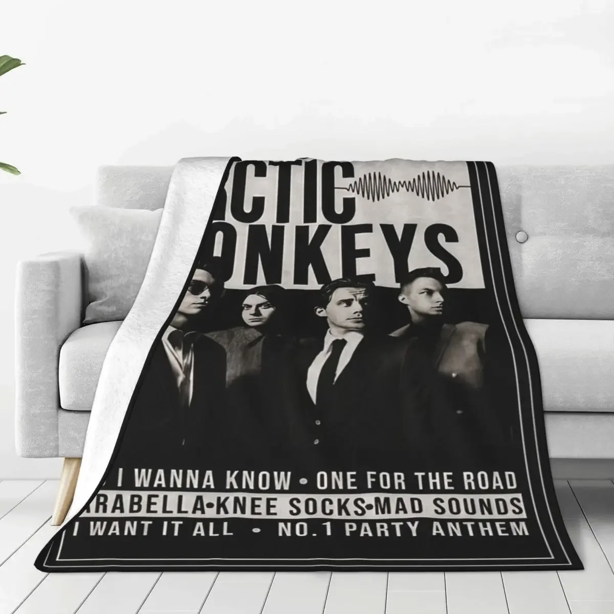 Comfortable Arctic Monkeys Rock Band Blanket Stuff Bed Decorative Hip Hop Blanket Throw Soft Flannel for Office