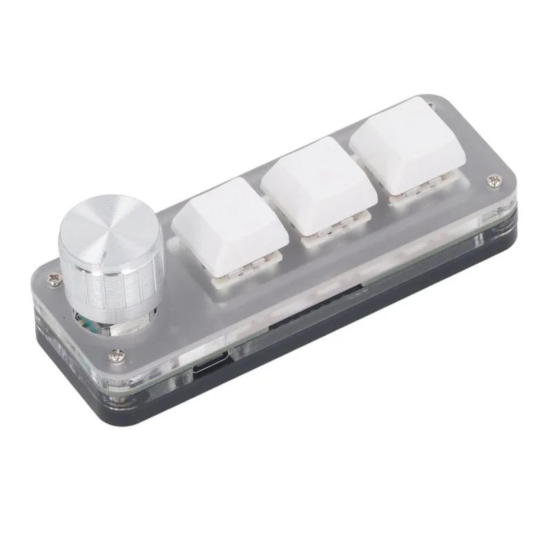 Mini 3 Key Keypad Wired Industrial Console Dustproof Red Switch Mechanical Gaming Keyboard
