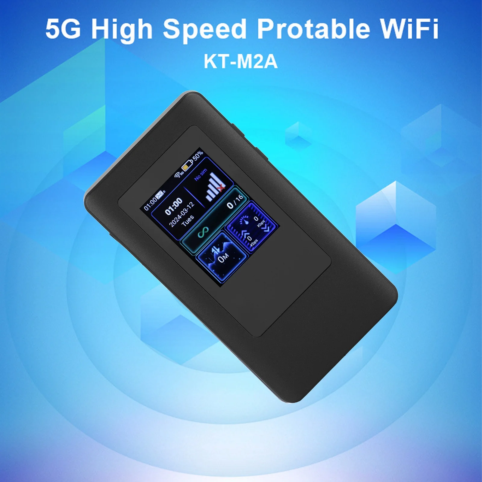

5G Mobile Wireless Router Dual Band Mobile 5G Hotspot 4400mAh Battery SIM Car Slot MTK MT6833 Chip for Smart Home Devices