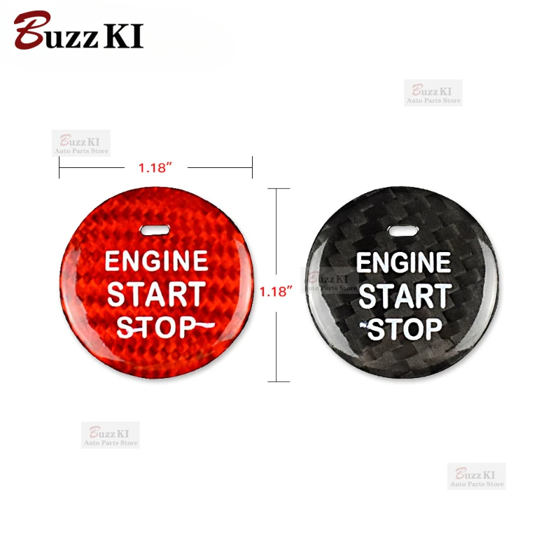 실제 탄소 섬유 스티커, Haval H2 H2S H4 H6 H7 H8 H9 C50 N6 M6 F7 F7X WEY VV6 VV5 P8 자동차 엔진 시동 단추 점화