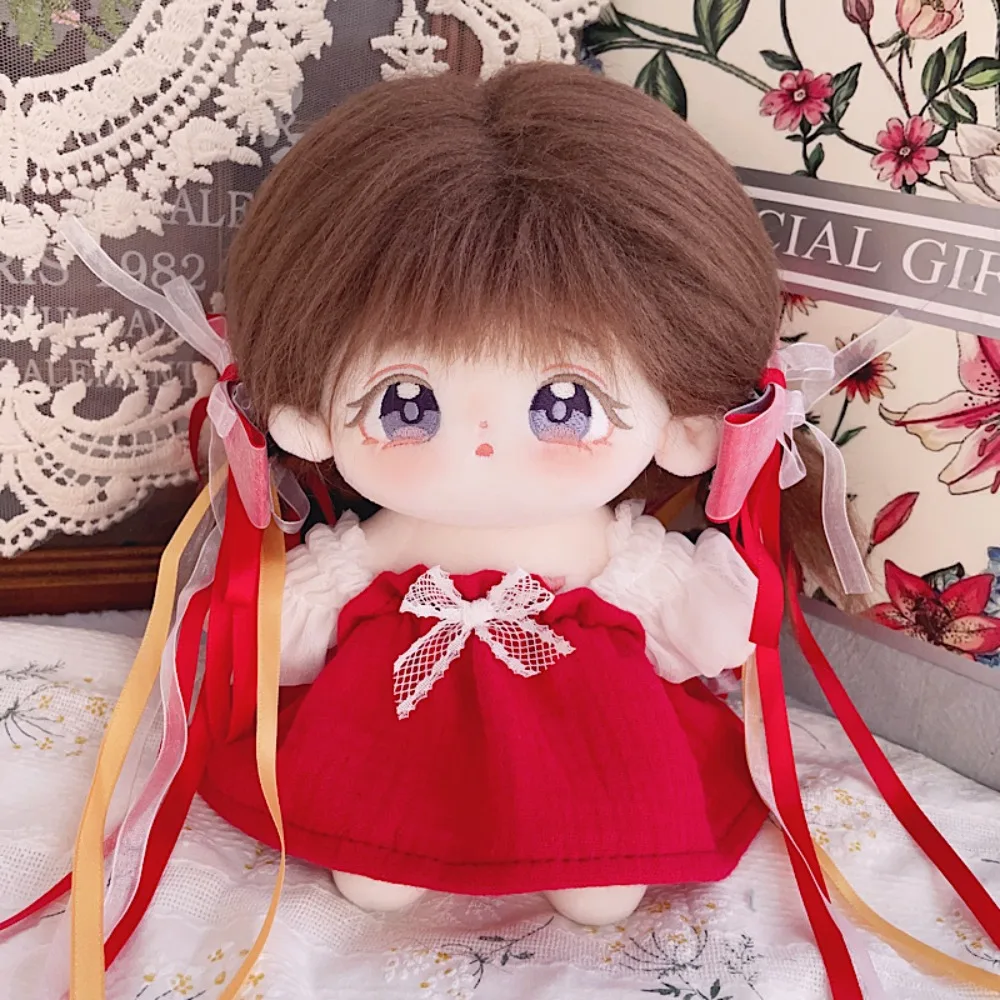 Ancient Style 20cm Cotton Doll Dress Mimi Dress Up Cotton Doll Outfit Clothes Cute Red Plush Toy Clothes 20cm Cotton Doll